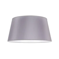 Lampenkap Cone hoogte 25,5 cm, chintz grijs/wit