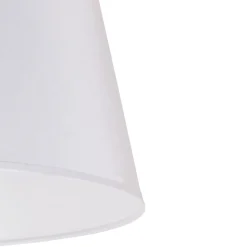 Lampenkap Cone hoogte 25,5 cm, chintz wit