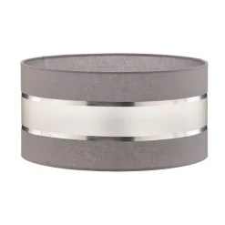 Lampenkap Helen E27 Ø40/hoogte 20cm grijs/zilver