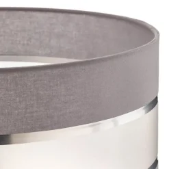 Lampenkap Helen E27 Ø40/hoogte 20cm grijs/zilver