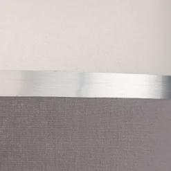 Lampenkap Helen E27 Ø40/hoogte 20cm grijs/zilver