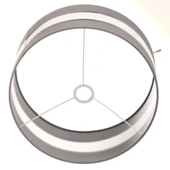 Lampenkap Helen E27 Ø40/hoogte 20cm grijs/zilver