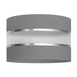 Lampenkap Helen E27 Ø25/hoogte 15cm grijs/zilver