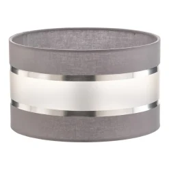 Lampenkap Helen E27 Ø25/hoogte 15cm grijs/zilver