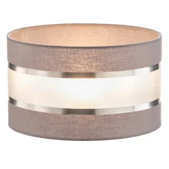 Lampenkap Helen E27 Ø25/hoogte 15cm grijs/zilver