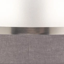 Lampenkap Helen E27 Ø25/hoogte 15cm grijs/zilver
