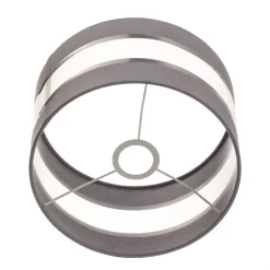 Lampenkap Helen E27 Ø25/hoogte 15cm grijs/zilver