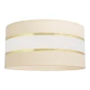 Lampenkap Helen E27 Ø40/hoogte 20cm crème/goud