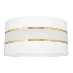 Lampenkap Helen E27 Ø40/hoogte 20cm wit/goud