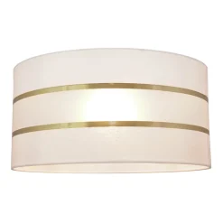 Lampenkap Helen E27 Ø40/hoogte 20cm wit/goud