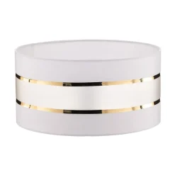 Lampenkap Helen E27 Ø40/hoogte 20cm wit/goud