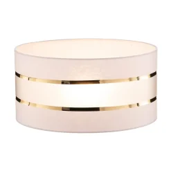 Lampenkap Helen E27 Ø40/hoogte 20cm wit/goud