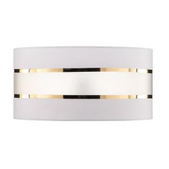 Lampenkap Helen E27 Ø40/hoogte 20cm wit/goud