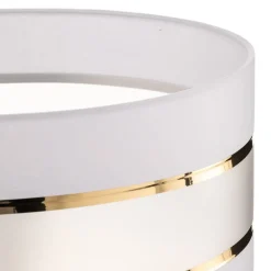 Lampenkap Helen E27 Ø40/hoogte 20cm wit/goud