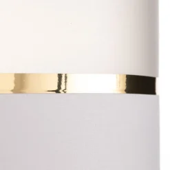 Lampenkap Helen E27 Ø40/hoogte 20cm wit/goud