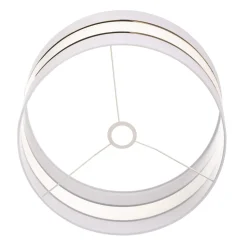 Lampenkap Helen E27 Ø40/hoogte 20cm wit/goud