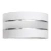 Lampenkap Helen E27 Ø40/hoogte 20cm wit/zilver
