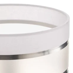 Lampenkap Helen E27 Ø25/hoogte 15cm wit/zilver