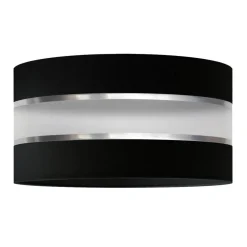 Lampenkap Helen E27 Ø40/hoogte 20 cm zwart/zilver