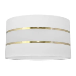 Lampenkap Helen E27 Ø35/hoogte 20 cm wit/goud