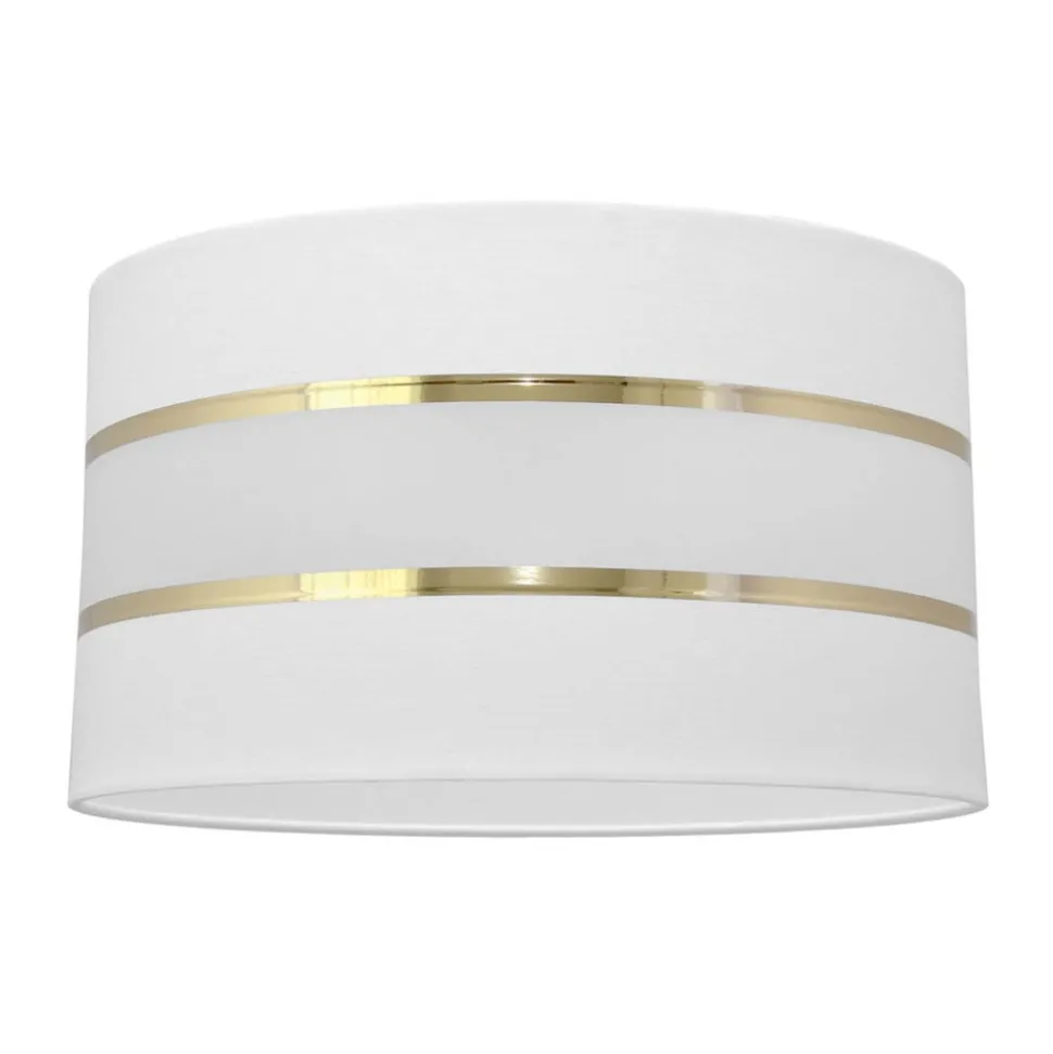 Lampenkap Helen E27 Ø35/hoogte 20 cm wit/goud