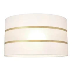 Lampenkap Helen E27 Ø35/hoogte 20 cm wit/goud