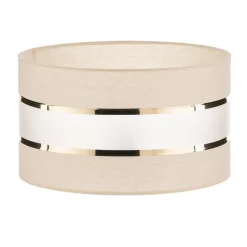 Lampenkap Helen E27 Ø35/hoogte20cm ecru/goud