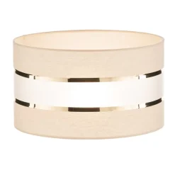Lampenkap Helen E27 Ø35/hoogte20cm ecru/goud