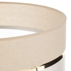 Lampenkap Helen E27 Ø35/hoogte20cm ecru/goud