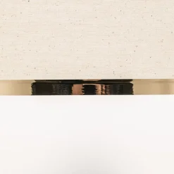 Lampenkap Helen E27 Ø35/hoogte20cm ecru/goud