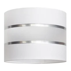 Lampenkap Helen E27 Ø20/hoogte15cm wit/zilver