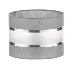 Lampenkap Helen E27 Ø20/hoogte15cm grijs/zilver