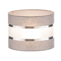 Lampenkap Helen E27 Ø20/hoogte15cm grijs/zilver