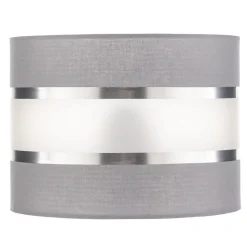 Lampenkap Helen E27 Ø20/hoogte15cm grijs/zilver