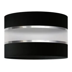 Lampenkap Helen E27 Ø35/hoogte20cm zwart/zilver