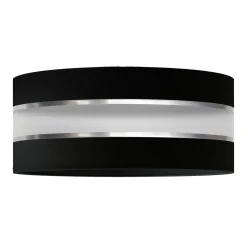 Lampenkap Helen E27 Ø25/hoogte15cm zwart/zilver