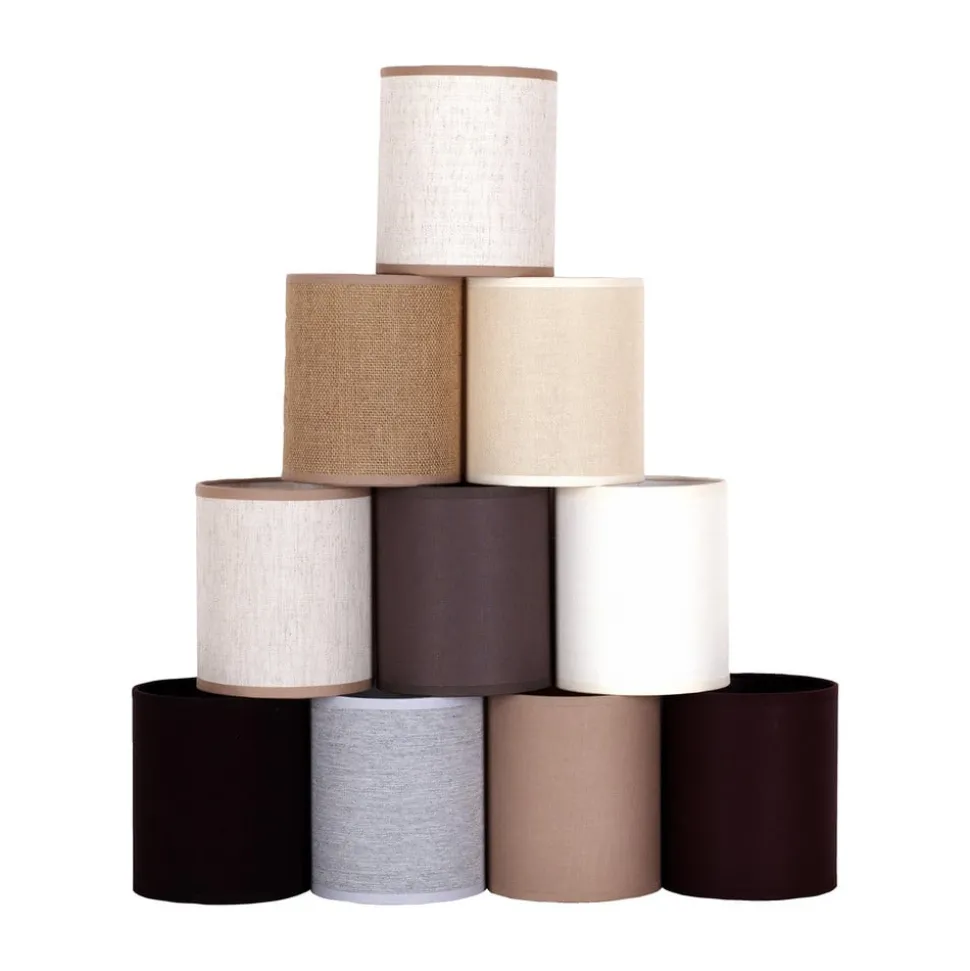 Lampenkap Roller, beige, Ø 13 cm, hoogte 15 cm