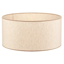 Lampenkap Roller, ecru, jute, Ø 50 cm, hoogte 24 cm