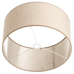 Lampenkap Roller, ecru, jute, Ø 50 cm, hoogte 24 cm