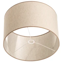 Lampenkap Roller, ecru, jute, Ø 50 cm, hoogte 30 cm