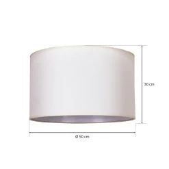 Lampenkap Roller ecru katoen Ø50cm hoogte 30cm