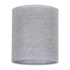 Lampenkap Roller, grijs, Ø 13 cm, hoogte 15 cm
