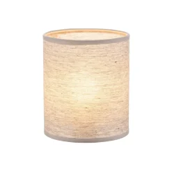 Lampenkap Roller, grijs, Ø 13 cm, hoogte 15 cm