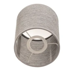 Lampenkap Roller, grijs, Ø 13 cm, hoogte 15 cm
