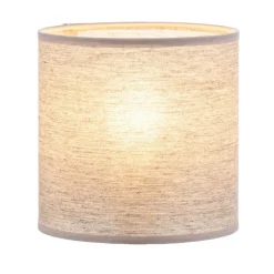 Lampenkap Roller, grijs, Ø 15 cm, hoogte 15 cm