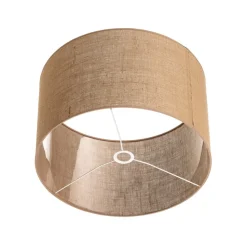 Lampenkap Roller, lichtbruin, Ø 50 cm, hoogte 30 cm