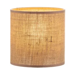 Lampenkap Roller, lichtbruin, Ø 15 cm, hoogte 15 cm