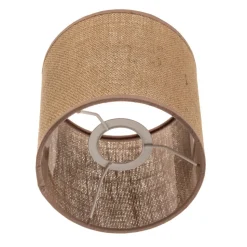 Lampenkap Roller, lichtbruin, Ø 15 cm, hoogte 15 cm