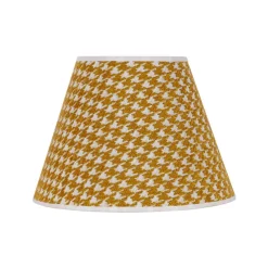 Lampenkap Sofia 21 cm, haasjesmotief geel