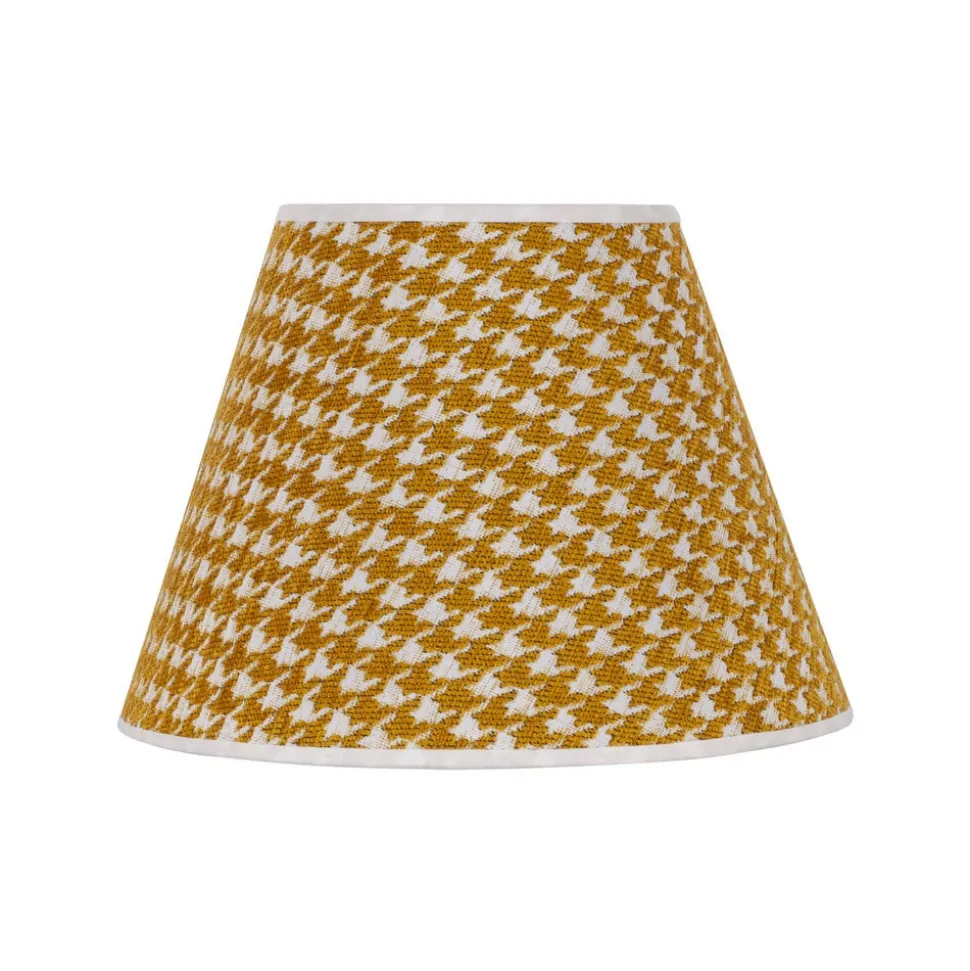 Lampenkap Sofia 21 cm, haasjesmotief geel